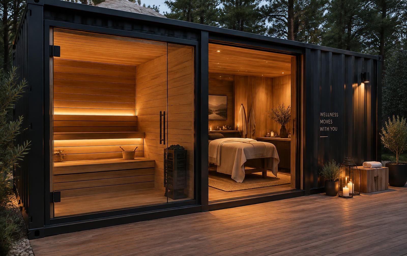 Container aménagé bien-être
