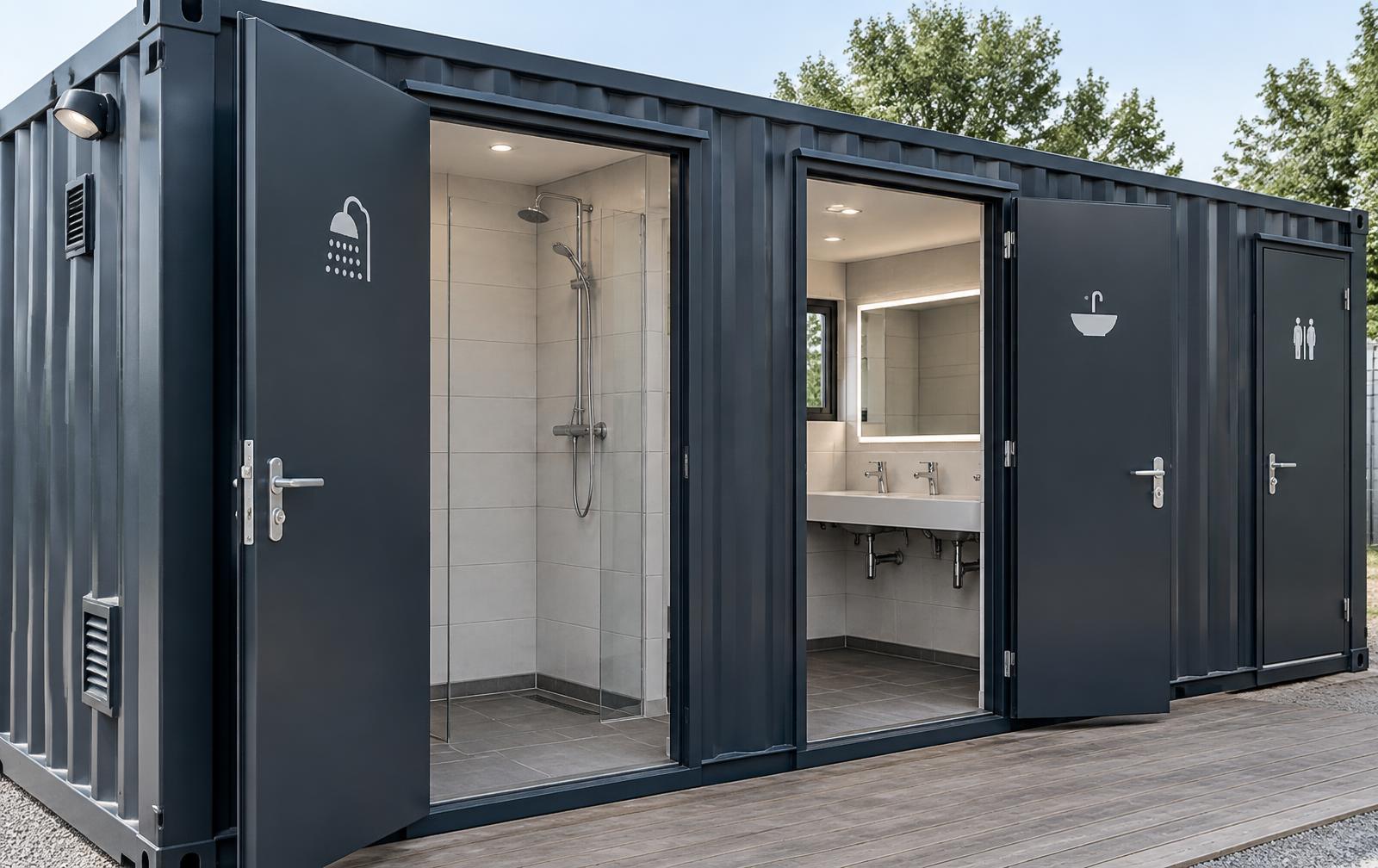 Container aménagé sanitaires